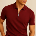 Zip-Neck Polo Shirt