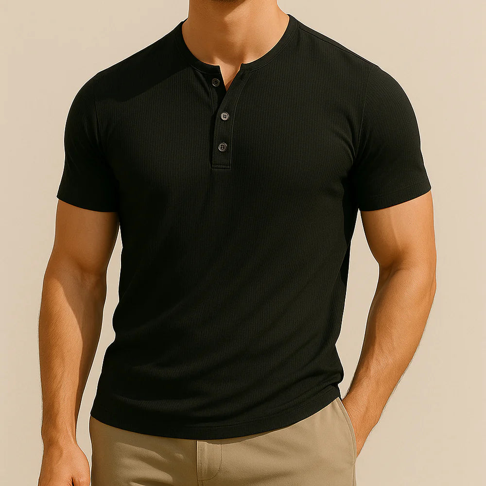 Men’s Short-Sleeve Henley T-Shirt