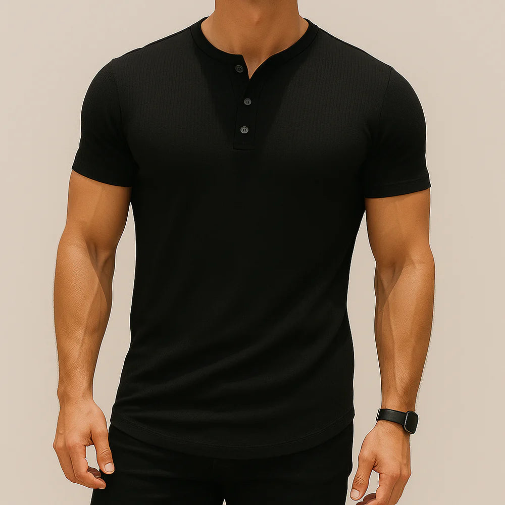 Men’s Short-Sleeve Henley T-Shirt